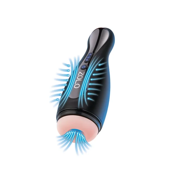 Zolo Blowpin - Flesh USB Rechargeable Auto Sucking and Vibrating Masturbator — image 4 of 7