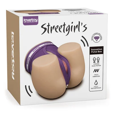 streetgirls dual motor sensation pulse flesh usb rechargeable vibrating masturbator