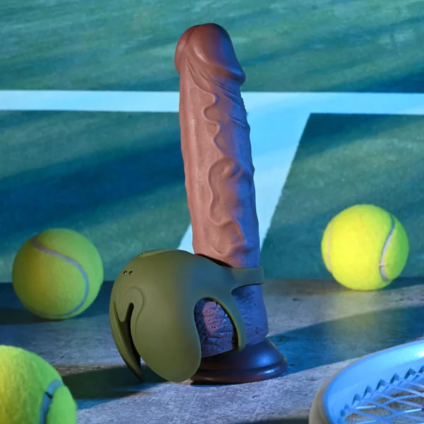 Zero Tolerance NUTTY BUDDY - Olive Green USB Rechargeable Vibrating Cock & Balls Ring — image 6 of 9