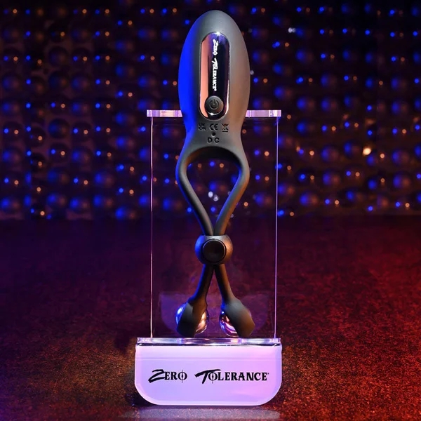 Zero Tolerance THE BIG BANG - Black USB Rechargeable Vibrating Lasso Cock Ring — image 3 of 9