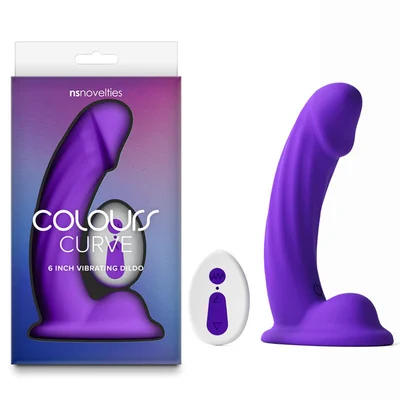 colours curve vibrating 6 dildo purple purple 164 cm usb rechargeable vibrating dildo with wireless remote