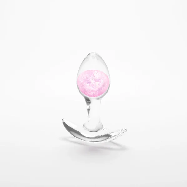 Glams Cosmic - Small - Pink - Clear/Pink 8.1 cm Small Butt Plug — image 2 of 5