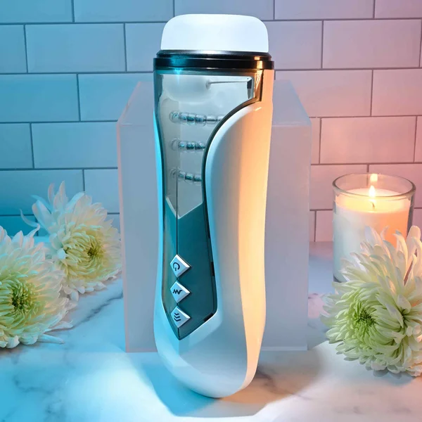 Zero Tolerance STROKING BUDDY - White USB Rechargeable Vibrating & Thrusting Stroker — image 4 of 8