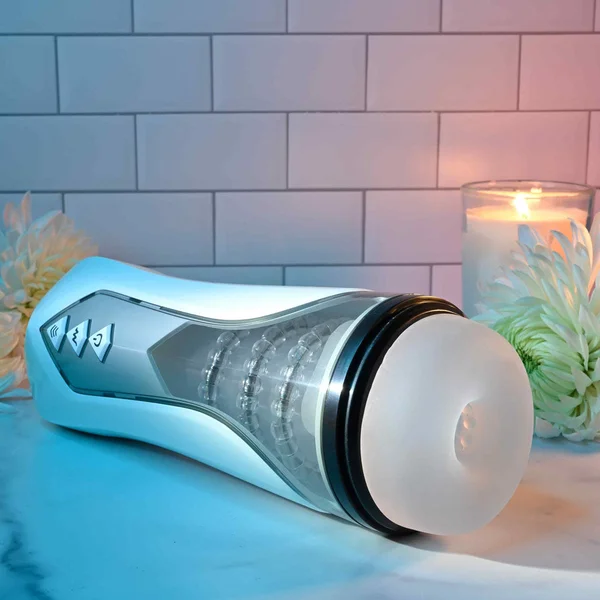 Zero Tolerance STROKING BUDDY - White USB Rechargeable Vibrating & Thrusting Stroker — image 2 of 8