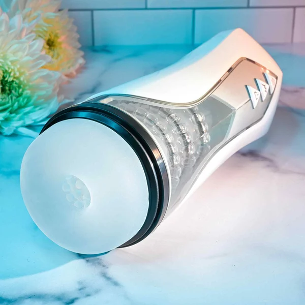 Zero Tolerance STROKING BUDDY - White USB Rechargeable Vibrating & Thrusting Stroker — image 3 of 8