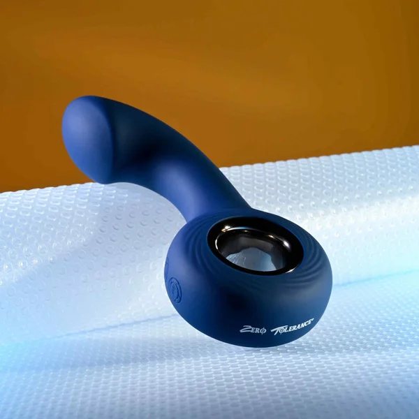 Zero Tolerance THE REACH - Blue 13.8 cm USB Rechargeable Vibrating Anal Plug — image 4 of 9