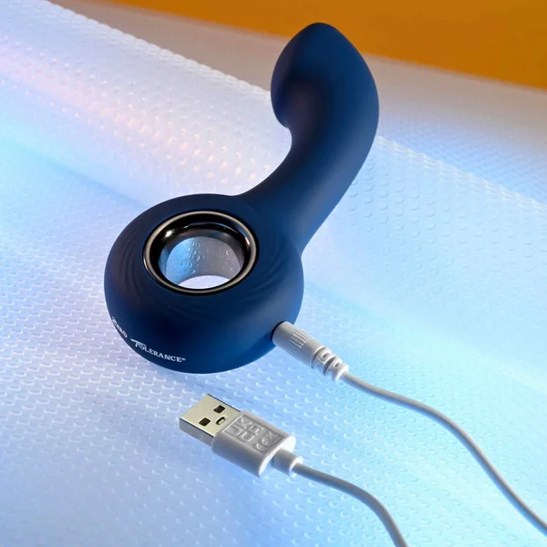 Zero Tolerance THE REACH - Blue 13.8 cm USB Rechargeable Vibrating Anal Plug — image 9 of 9
