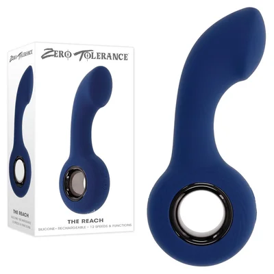 zero tolerance the reach blue 138 cm usb rechargeable vibrating anal plug