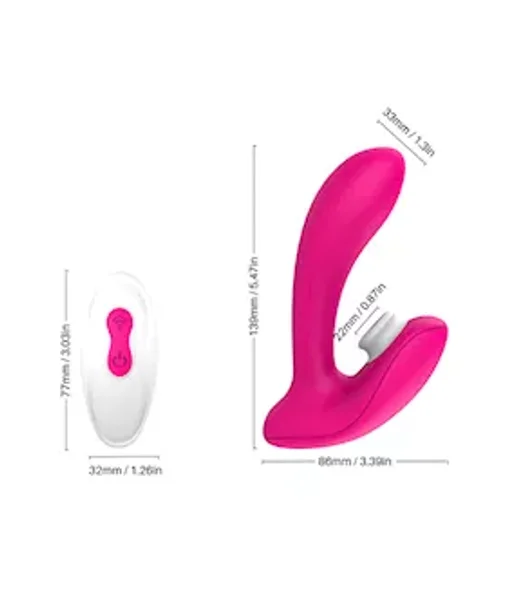 Amore Seductive Remote Controlled Suction Vibrator — image 4 of 4