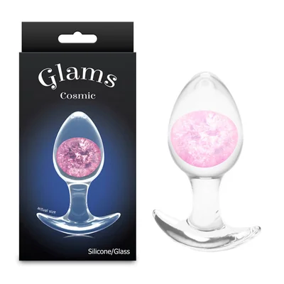 glams cosmic medium pink clearpink 95 cm small butt plug