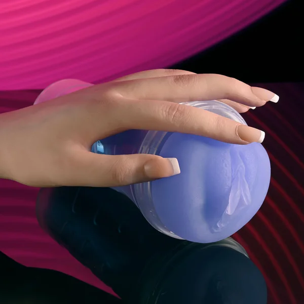 Zero Tolerance POP ON THE GLOW - Glow in Dark Purple Vagina Stroker — image 6 of 9