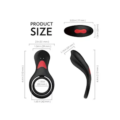 amore monitor remote controlled vibrating cock ring