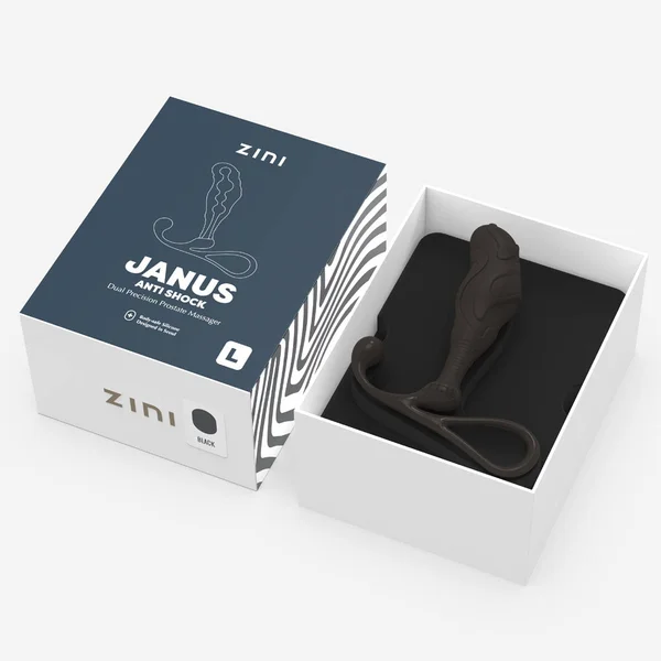 Zini Janus Anti Shock - Large - Black Large Prostate Massager — image 5 of 6