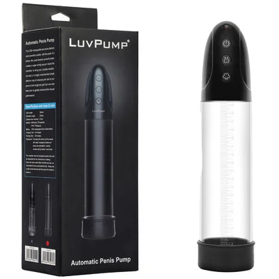 luvpump automatic penis pump clear usb rechargeable automatic penis pump