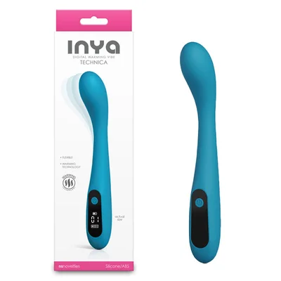 inya technica teal teal 192 cm usb rechargeable warming vibrator