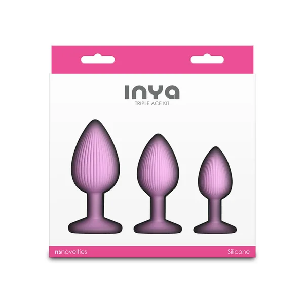 INYA Triple Ace Kit - Blush - Pink Butt Plugs - Set of 3 Sizes — image 4 of 5