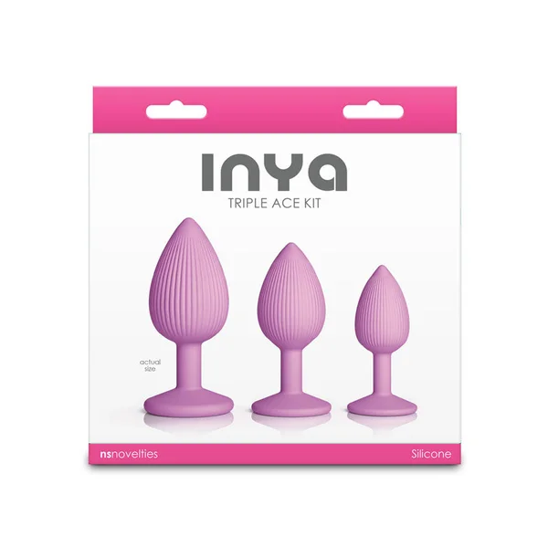 INYA Triple Ace Kit - Blush - Pink Butt Plugs - Set of 3 Sizes — image 5 of 5