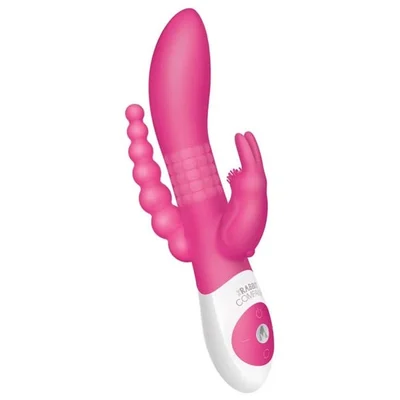the rabbit company beaded dp rabbit vibrator pink