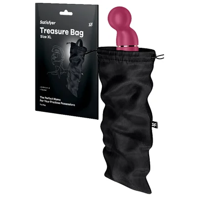 satisfyer treasure bag xl 15 xl toy storage bag