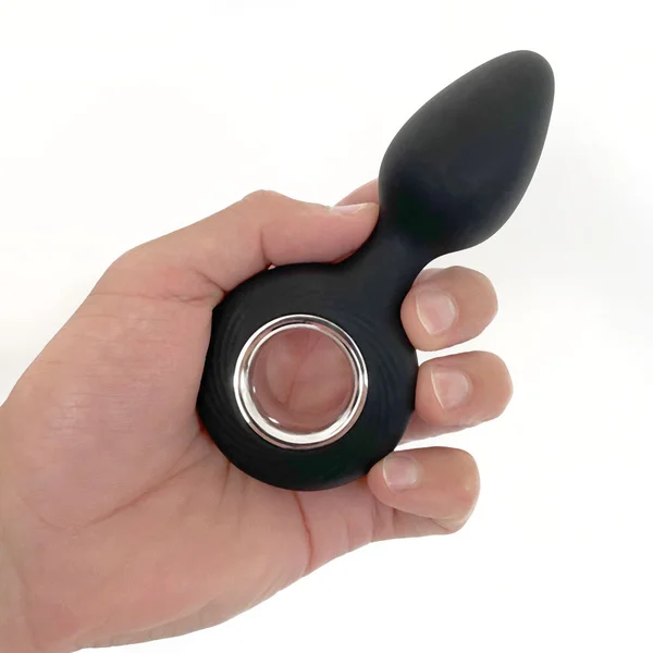 VERS Rechargeable Silicone Plug Vibe - Black 12.5 cm USB Rechargeable Vibrating Butt Plug — image 2 of 5