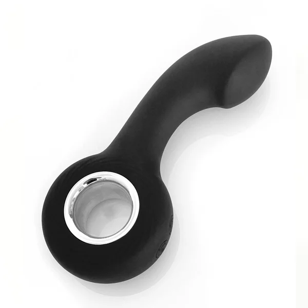 VERS Rechargeable Silicone P-Spot Vibe - Black 13 cm USB Rechargeable Prostate Massager — image 3 of 5