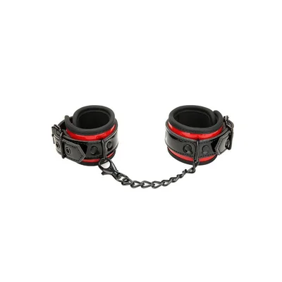 whipsmart heartbreaker deluxe buckle love cuffs blackred restraints