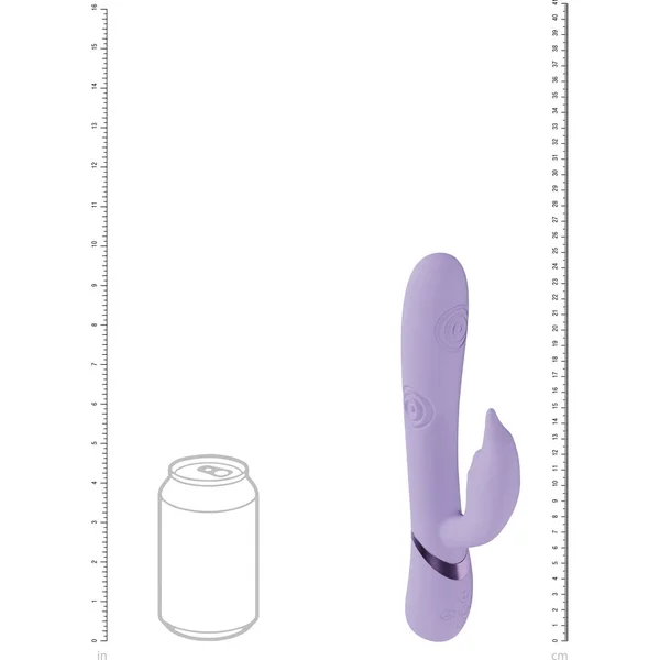 VIVE Pallina - Purple - Purple 25 cm USB Rechargeable Tapping Rabbit Vibrator — image 5 of 6