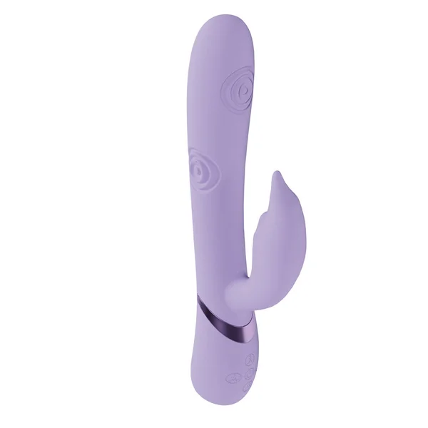 VIVE Pallina - Purple - Purple 25 cm USB Rechargeable Tapping Rabbit Vibrator — image 3 of 6