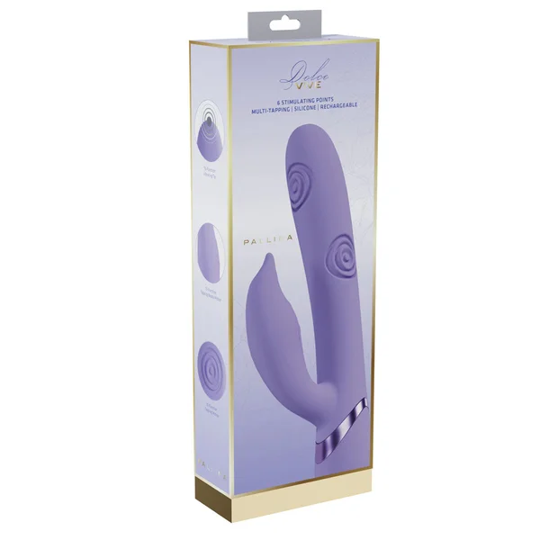 VIVE Pallina - Purple - Purple 25 cm USB Rechargeable Tapping Rabbit Vibrator — image 6 of 6