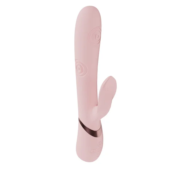 VIVE Fronda - Pink - Pink 25 cm USB Rechargeable Tapping Rabbit Vibrator — image 3 of 6