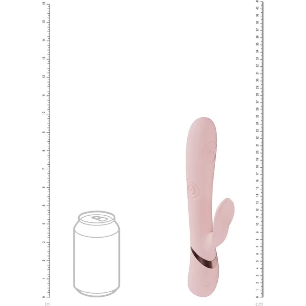 VIVE Fronda - Pink - Pink 25 cm USB Rechargeable Tapping Rabbit Vibrator — image 5 of 6