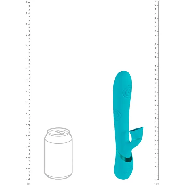 VIVE Fiore - Blue 25 cm USB Rechargeable Tapping Rabbit Vibrator — image 5 of 6