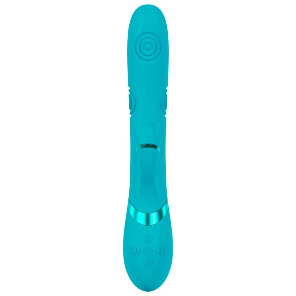 VIVE Fiore - Blue 25 cm USB Rechargeable Tapping Rabbit Vibrator — image 4 of 6