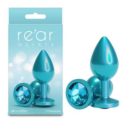 rear assets iridescent medium teal iridescent teal 82 cm medium butt plug