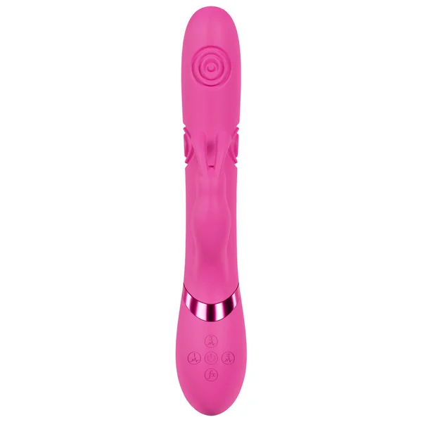 VIVE Mimi - Pink - Pink 25 cm USB Rechargeable Vibrating & Tapping Rabbit Vibrator — image 4 of 6