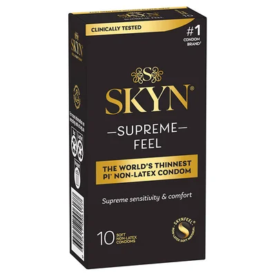 skyn supreme feel 10 pack non latex condoms
