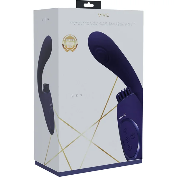 VIVE Gen - Purple - Purple USB Rechargeable Triple Motor Vibrator — image 6 of 7