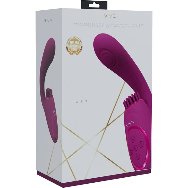 VIVE Gen - Pink - Pink USB Rechargeable Triple Motor Vibrator — image 6 of 7