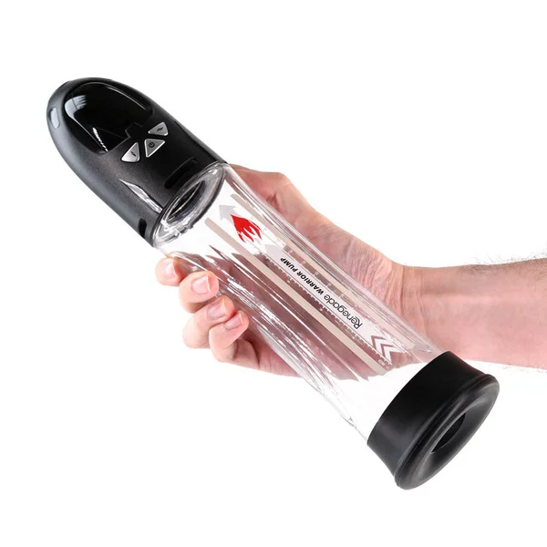 Renegade Warrior Pump - Black - Black/Clear Waterproof Automatic Penis Pump — image 2 of 4
