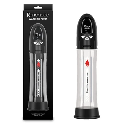 renegade warrior pump black blackclear waterproof automatic penis pump