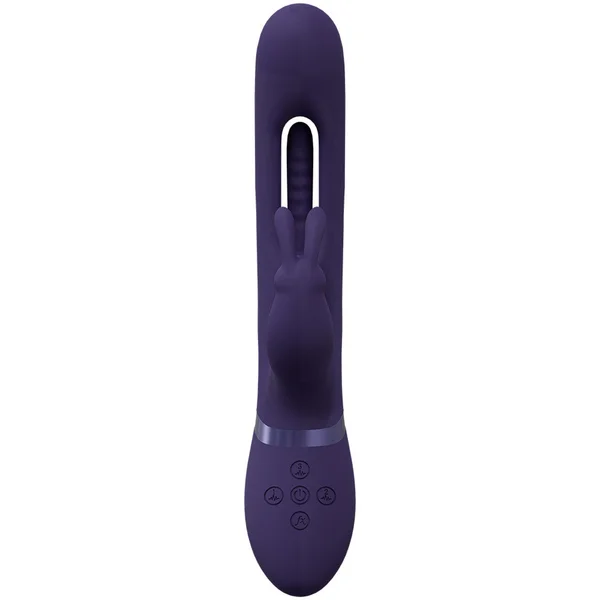VIVE Mika - Purple - Purple 23.2 cm USB Rechargeable Rabbit Vibrator with Flapping Shaft — image 5 of 7