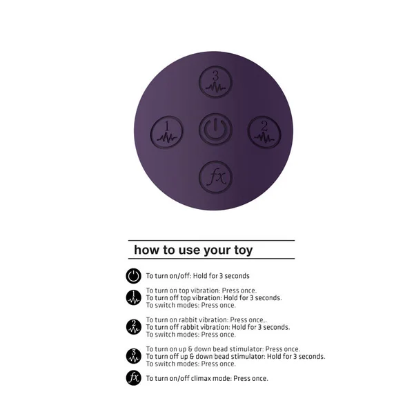 Vive Halo - Purple 24.5 cm USB Rechargeable Rabbit Vibrator — image 7 of 9
