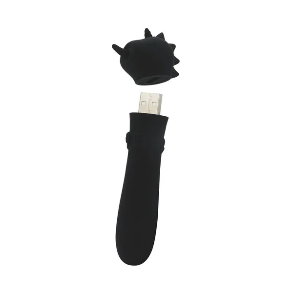 Unihorn - USB Bullet - Wild Spirit - Black USB Rechargeable Vibrating Bullet