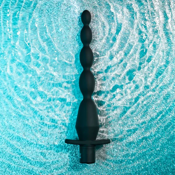 Selopa VIBRATING BUTT BEADS - Black 22 cm USB Rechargeable Vibrating Anal Beads — image 2 of 8