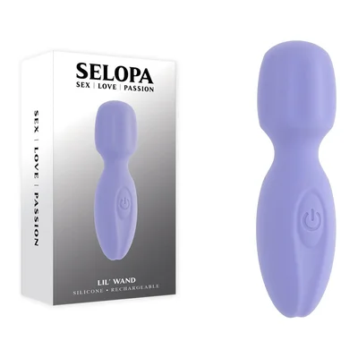 selopa lil wand purple 11 cm usb rechargeable massage wand