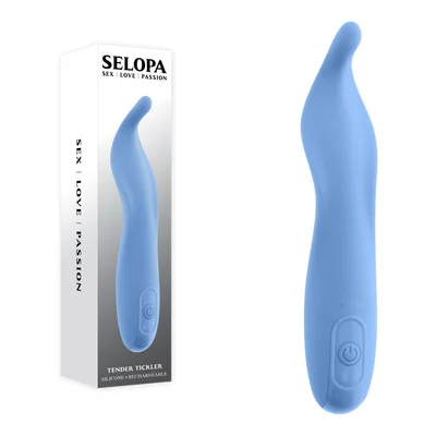 selopa tender tickler blue 162 cm usb rechargeable pinpoint stimulator