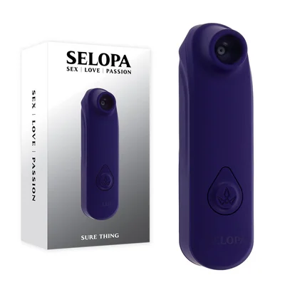 selopa sure thing black vibrating sucking stimulator
