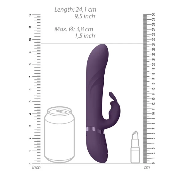 VIVE Nari - Purple - Purple 24.1 cm USB Rechargeable Rabbit Vibrator — image 8 of 9