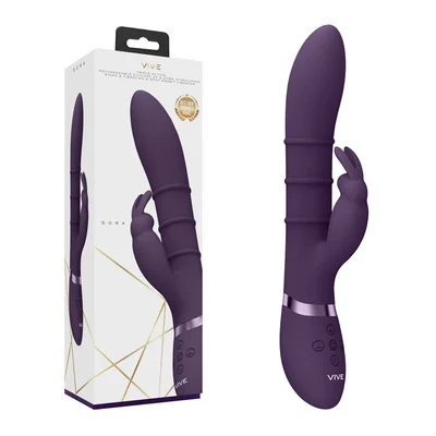 vive sora purple purple 242 cm usb rechargeable rabbit vibrator