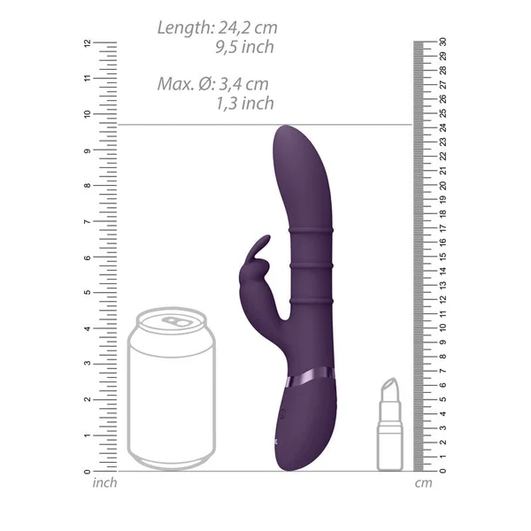 VIVE Sora - Purple - Purple 24.2 cm USB Rechargeable Rabbit Vibrator — image 8 of 9